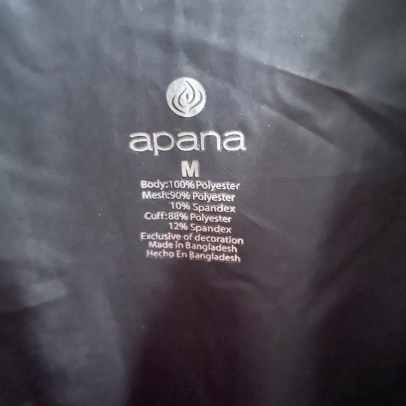 NWT • APANA Brand • Black Women's Hooded Jacket w Thumb Holes • Activewear - Picture 12 of 16